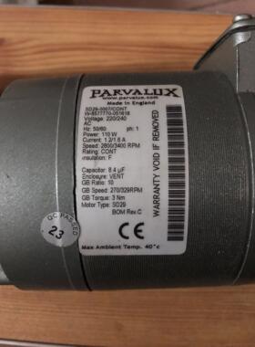 议价PARVALUX TYPE SD29-007/CONT 110V 220V50/60HZ2800/3400RPM
