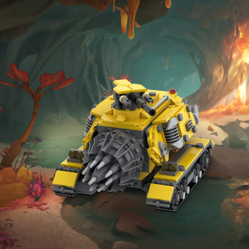 KTmocs Deep Rock Galactic深岩银河钻机载具MOC积木玩具