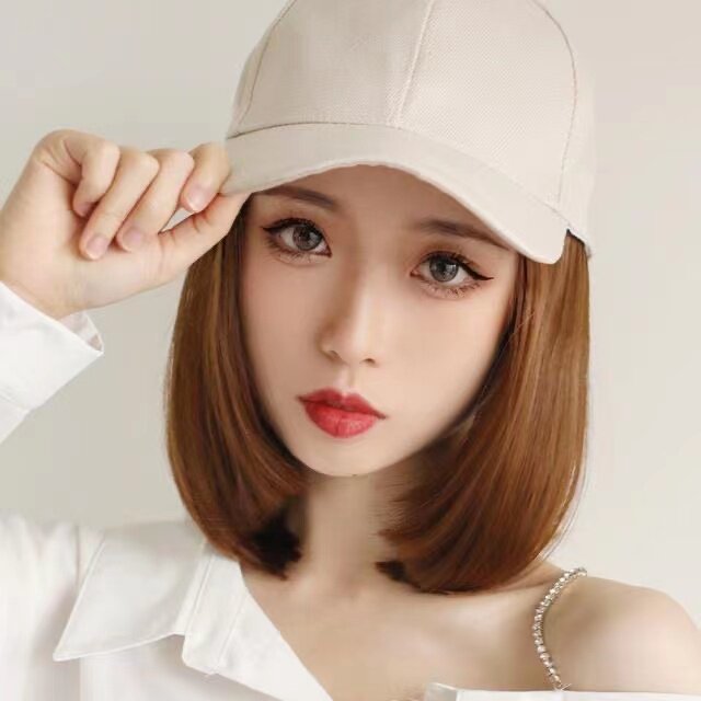 高温发丝帽子假发bobo头