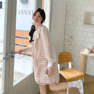 新款 小香风裙+衬衫两件套装C010-2502-P155-K228图片