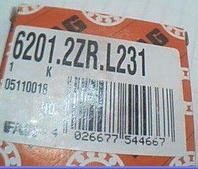 6201.2ZR.L231 80201 12*32*10 FAG进口轴承内径12外径32高10毫米
