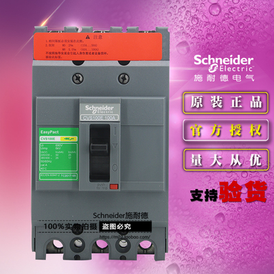 施耐德100a空气开关塑壳断路器