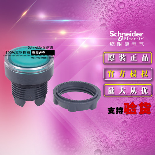 原装正品施耐德 弹簧复位带灯按钮头 ZB5AW333C ZB5-AW333C 绿色