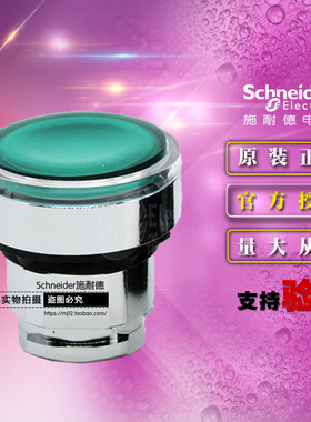 原装正品施耐德 ZB4BW33 ZB4-BW33 发光按钮头Ø22绿色带指示灯