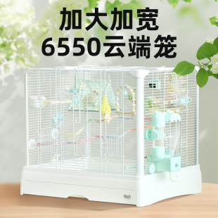 刺星球65cm超大超宽可叠加高鹦鹉笼横线方笼立柱鹦鹉鸟笼虎皮牡丹