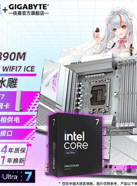 Gigabyte/技嘉Z890M A ELITE WF7 ICE 电脑游戏办公主板 支持DDR5