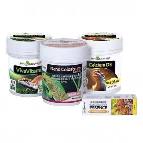 Reptizoo瑞皮爬宠钙粉含D3维生素矿物质鬃狮蜥豹纹守宫睫角电解质