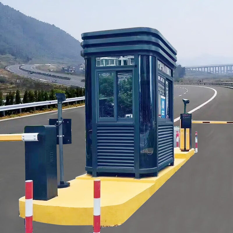 岗亭保安亭户外移动钢结构门卫室成品现货停车场高速收费亭可定制