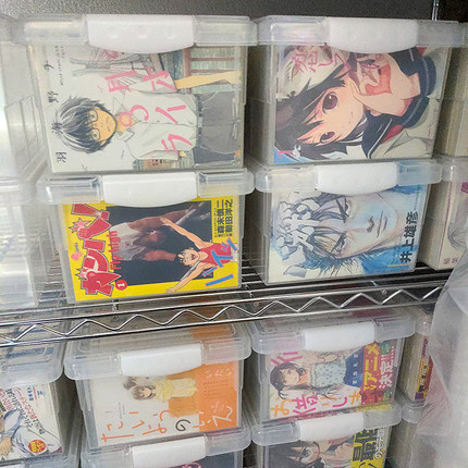 日本进口 SANKO  完全版漫画盒收纳盒DVD-BOX PS游戏收纳箱锁扣有