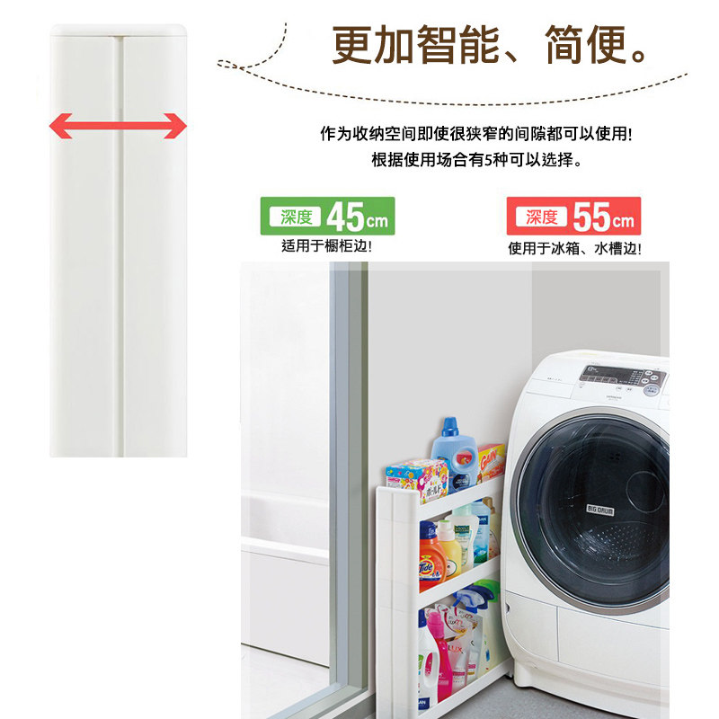 夹缝缝隙角落置物架收纳整理架