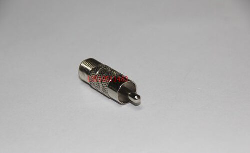 F母转RCA公RF射频信号转接头 英制F座转AV莲花公视频机顶盒插头