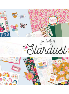 Jen Hadfield星尘宇宙贴纸纸本 欧美手帐花朵Stardust AC