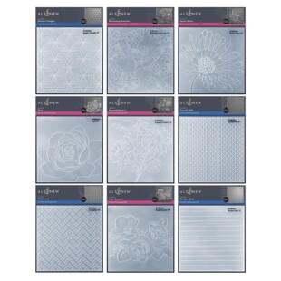 Altenew塑料压花模板 凹凸板印夹纹理夹立体3D Embossing Folder7