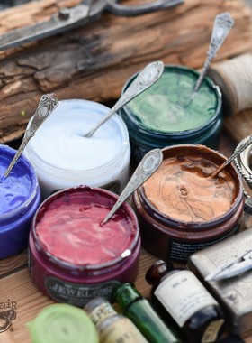 新款Prima闪粉珠宝膏塑型膏 手帐立体背景色Jewel Texture Paste