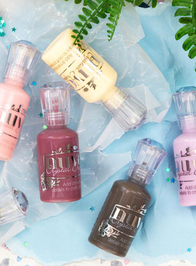 Nuvo水晶珐琅液 液体颜料金属手帐卡片3D凹凸效果Crystal Drops