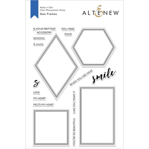 几何边框框标签Altenew