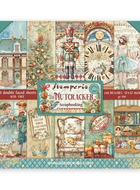 新款Stamperia胡桃夹子 士兵圣诞节背景纸本模具The Nutcracker