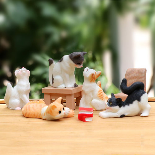 写实小猫咪树脂工艺品卡通盲盒