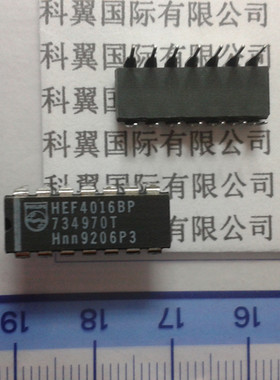 CD4016BE  HEF4016BP全新进口 模拟开关IC插件DIP-16 冲冠 直拍