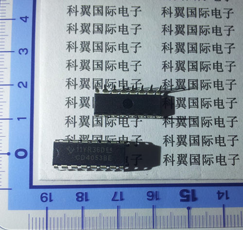 HCF4053 CD4053 HEF4053全新进口三组二路模拟开关 DIP-16 直拍