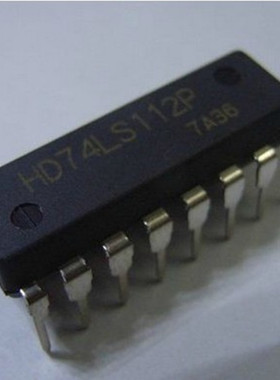 直插 74LS112  HD74LS112P 带预置清除负触发双J-K触发器 DIP-16