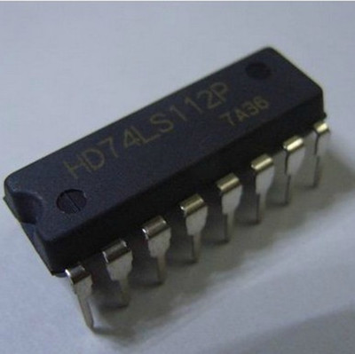 直插 74LS112  HD74LS112P 带预置清除负触发双J-K触发器 DIP-16