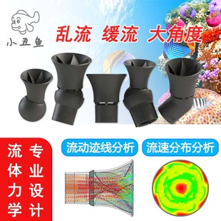海缸鱼缸乱流缓流出水口万向出水嘴分散水流3D打印小丑鱼