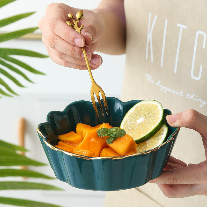 简约创意可爱水果叉陶瓷不锈钢欧式小奢华收纳罐小叉子水果签套装在类目 餐饮具, 餐具, 水果叉/水果签中 - 来自Buy2taobao.com提供专业的淘宝代购服务