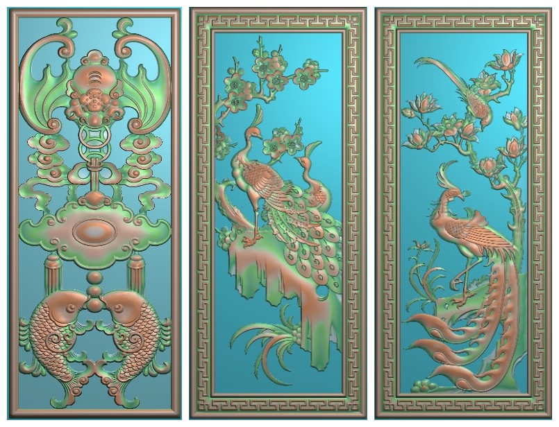包邮高清设计木雕素材精雕图浮雕图灰度图精品大如意沙发全套图3图片