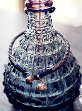 纯银大象莲蓬九乘金刚结手工编织