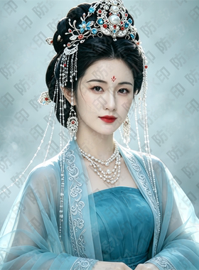 超有韵味古代美女贴画卧室出租房室内墙面装饰贴纸海报防水自粘贴
