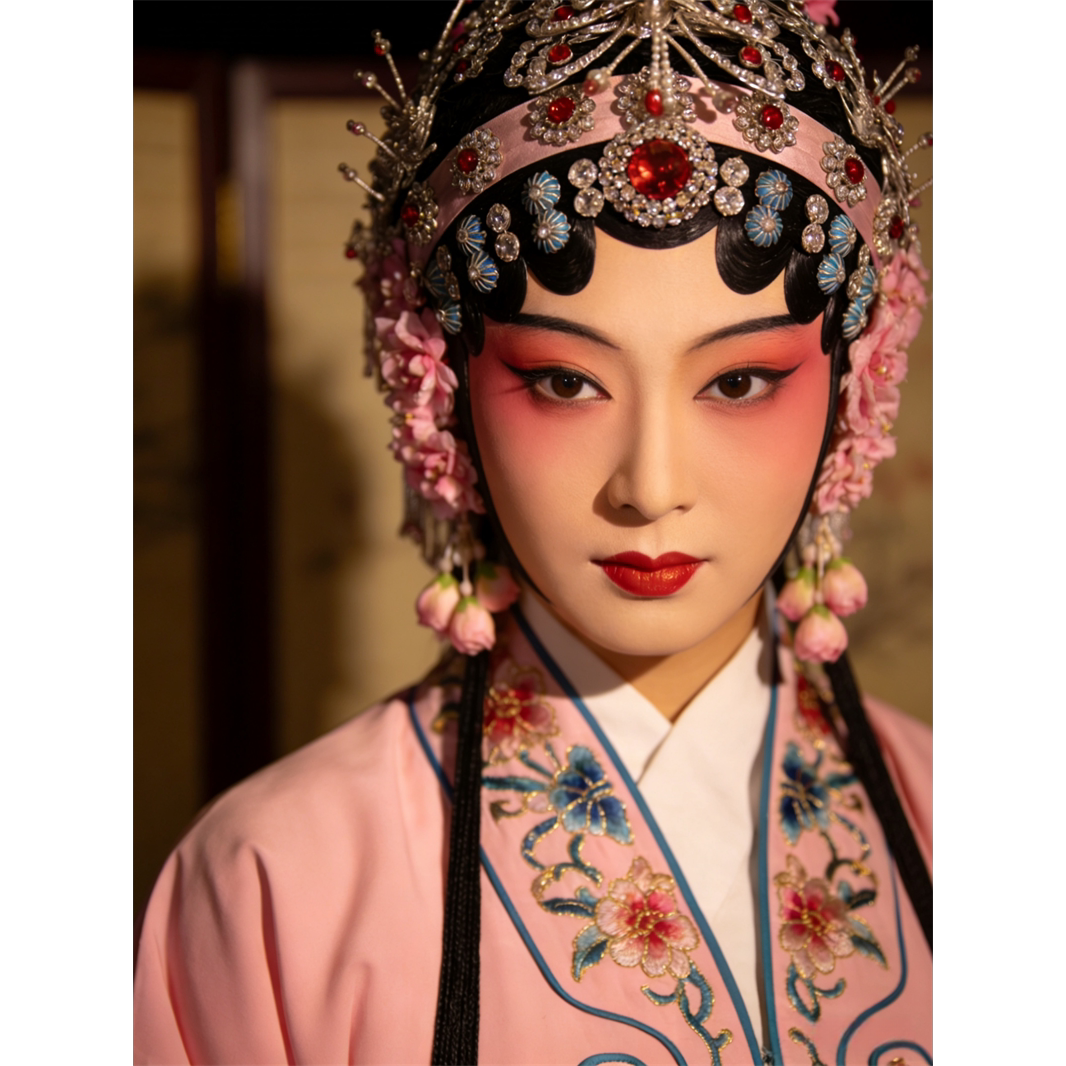 戏曲花旦美女贴画宿舍浴室出租房墙面装饰人物贴纸海报防水自粘贴