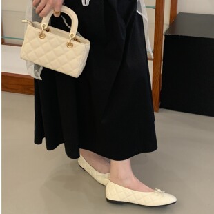 单鞋 温柔风玛丽珍鞋 软底蝴蝶结平底芭蕾舞鞋 韩版 女2026新款