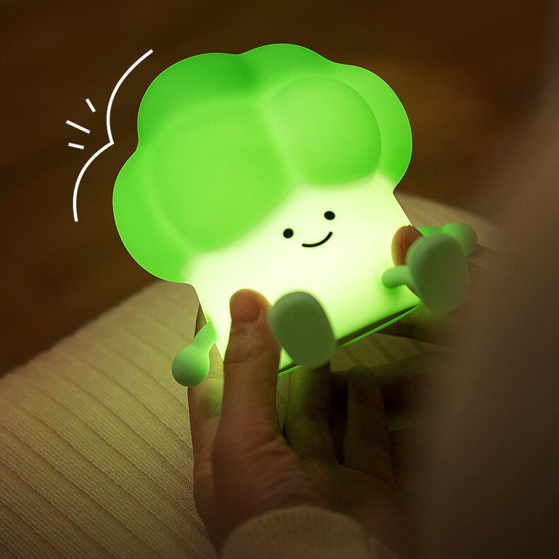 LED灯可捏硅胶手机支架小夜灯