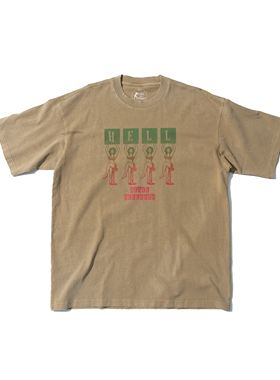 H-D HELL IS REAL 美女举牌 复古机车 重磅小领口 短袖T恤