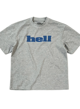 H-D HELL IS REAL 基础线 重磅圆领宽松短袖T恤