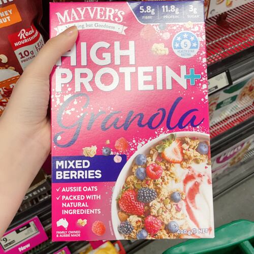 澳洲代购直邮Mayvers High Protein高蛋白格兰诺拉麦片 燕麦 400g