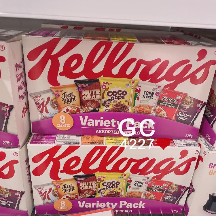 澳洲代购直邮 kelloggs 家乐氏variety pack混合装muesli麦片275g