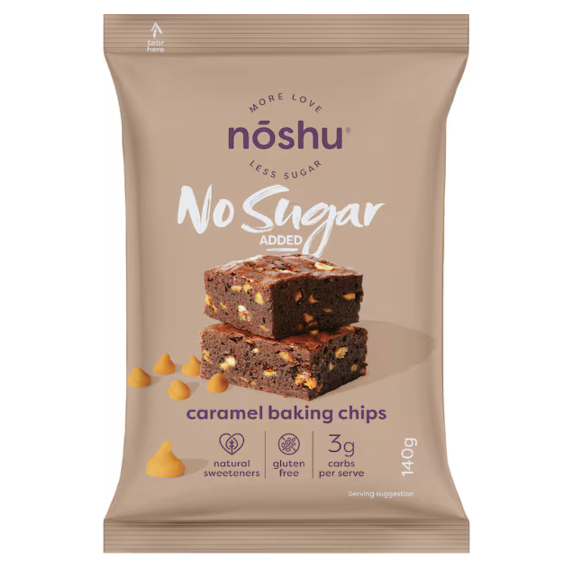 澳洲代购直邮 Noshu No Sugar Added 无糖烘焙曲奇 无麸质 140g