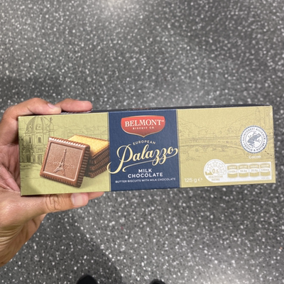 belmont 澳洲代购直邮欧洲宫殿palazzo经典巧克力黄油曲奇饼 125g