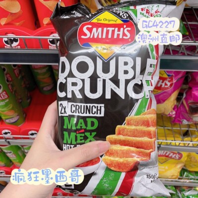 澳洲直邮smiths大波浪薯片烧烤