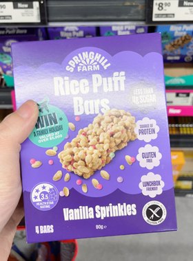 澳洲代购直邮 Springhill Farm 低糖无麸质健康米饼午餐盒友好80g