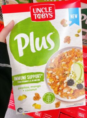 澳洲代购Uncle Tobys托比叔叔营养即食早餐麦片Plus抗氧化 Omega3