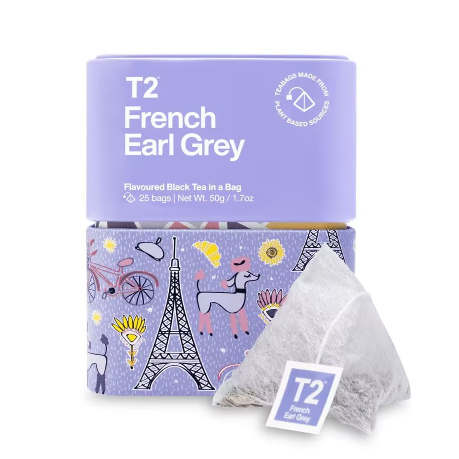 澳洲直邮T2 French Earl Grey Icon Tin法式伯爵经典锡罐茶包礼盒