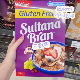澳洲代购直邮Kelloggs家乐氏Sultana Bran葡萄干燕麦麸皮麦片420g
