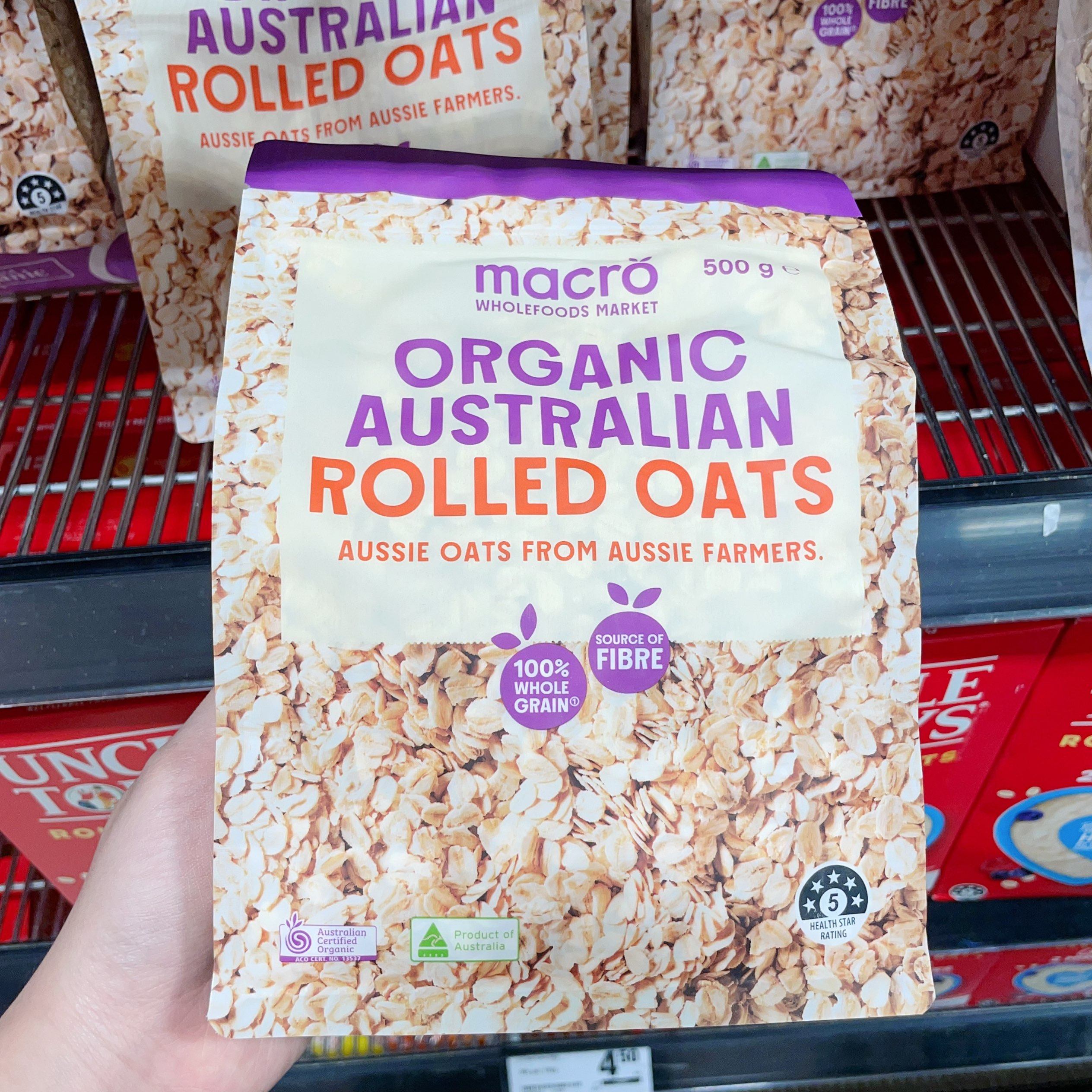 BigH 澳洲直邮 Macro 有机燕麦片三色藜麦奇亚籽无糖宝宝辅食孕妇