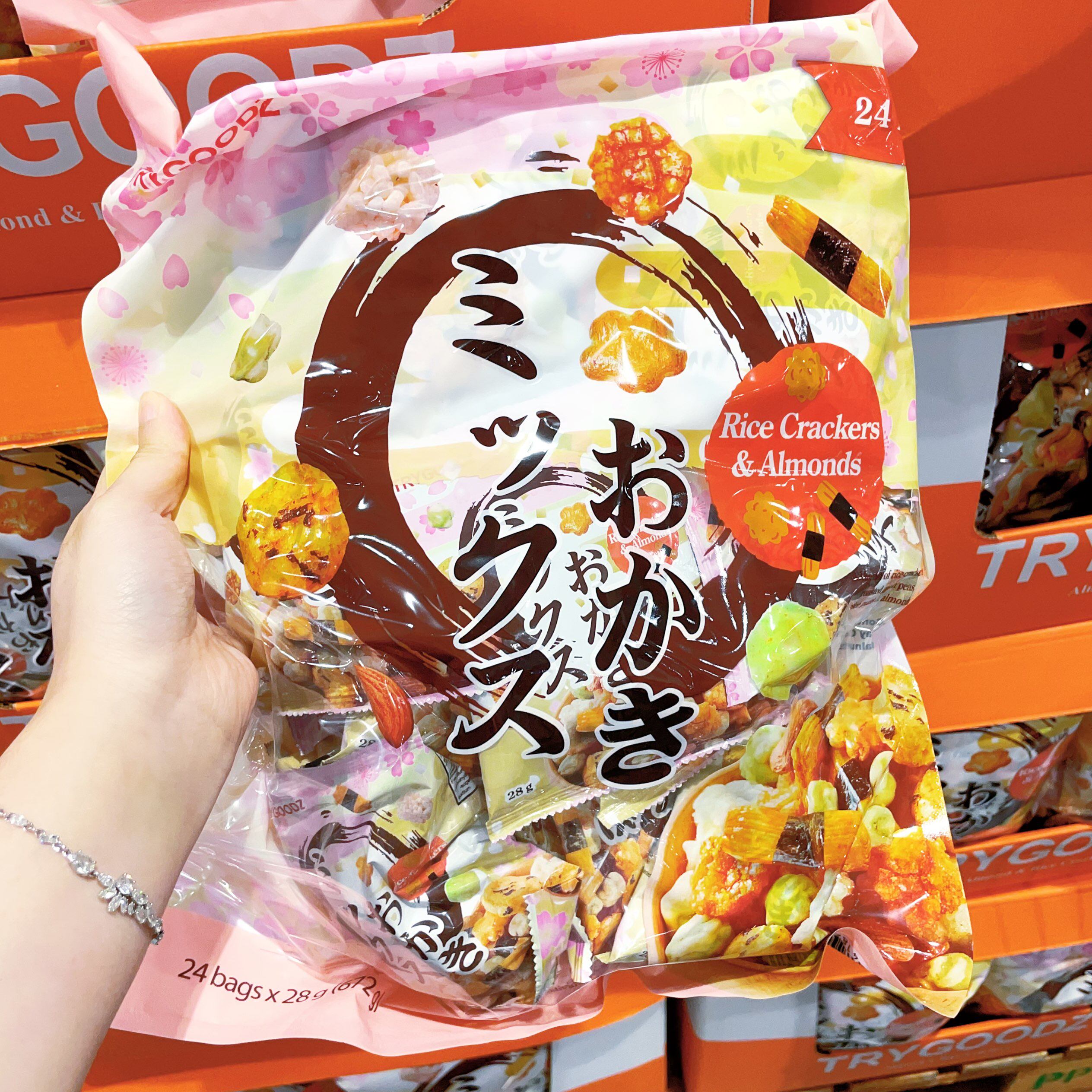 澳洲代购直邮 trygoodz 日本产日式杏仁小小酥米饼 24小包独立装