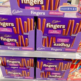 澳洲代购直邮Cadbury吉百利Fingers手指饼干巧克力牛奶巧克力114g