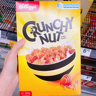 澳洲直邮Kelloggs家乐氏Crunchy Nut美味酥脆坚果玉米片 450g进口