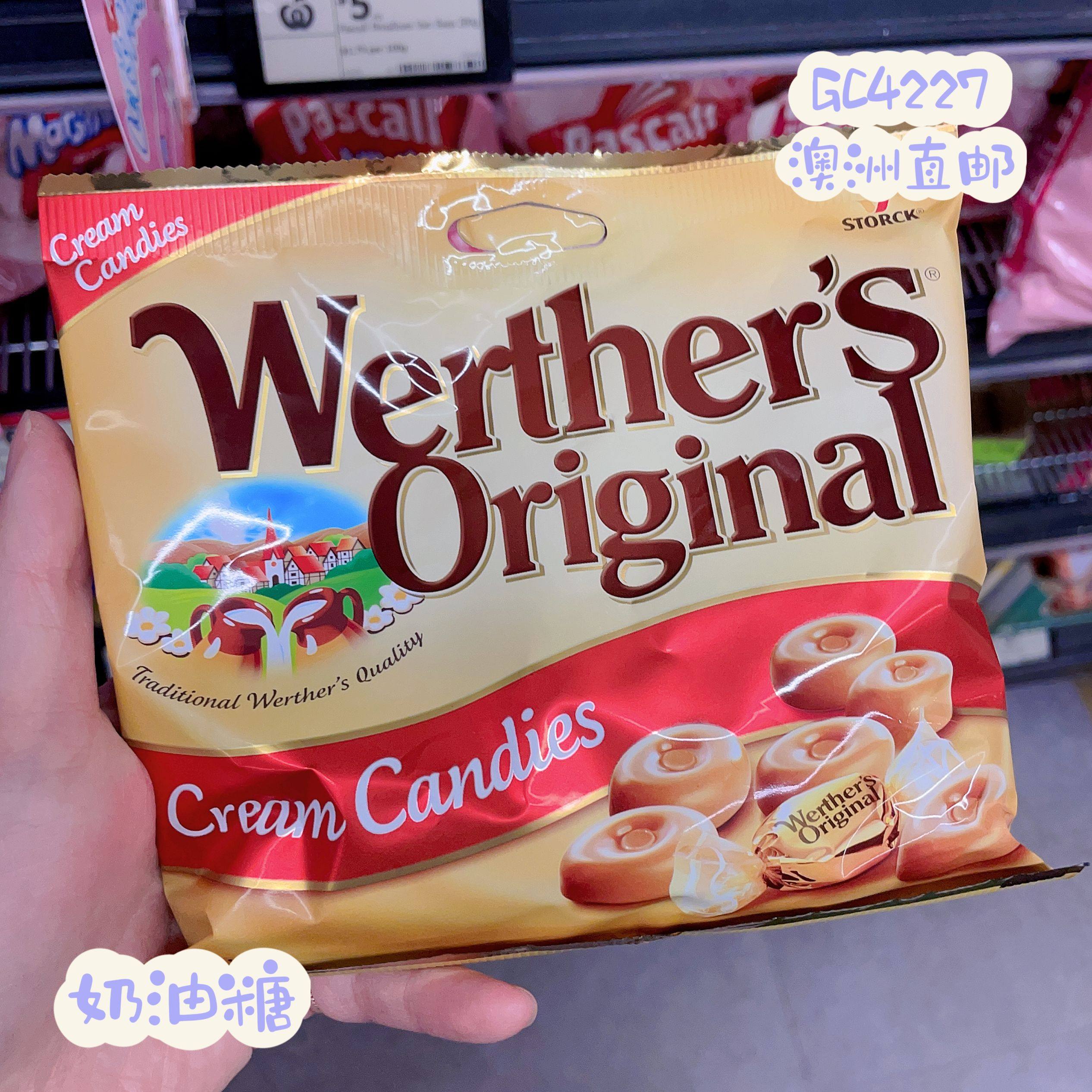 澳洲代购Werther's Original 维特太妃糖奶油袋装夹心软硬糖 140g